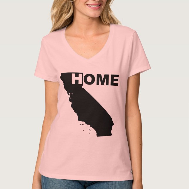California Hemmet Borta Från Hemmet T-Shirt (Framsida)