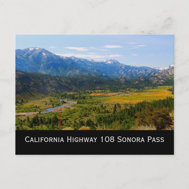 California Highway 108 Sonora Pass Vykort (Framsida)