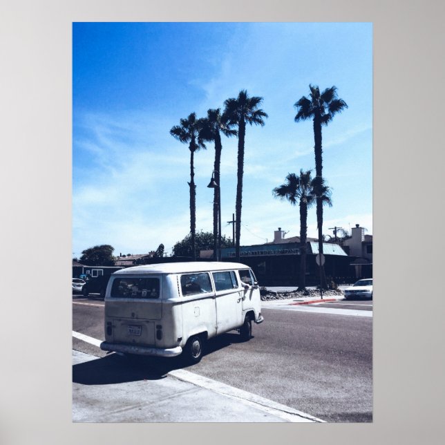 California Hippie Van Poster (Framsidan)