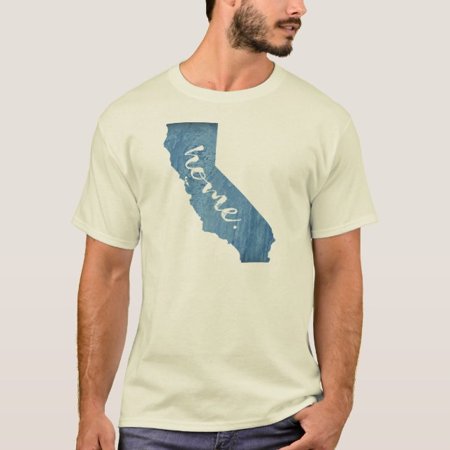 California Home Wood Grain T Shirt (Framsida)