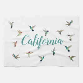 California Hummingbird Kitchen Towels Kökshandduk