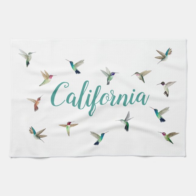 California Hummingbird Kitchen Towels Kökshandduk (Horisontell)