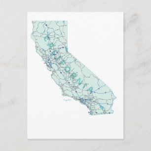California Interstate Karta vykort