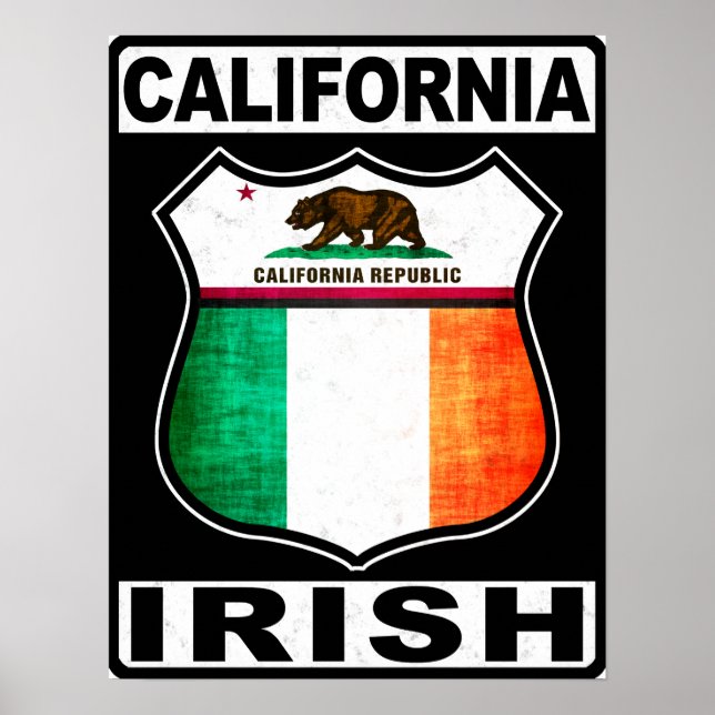 California Irish American Poster (Framsidan)