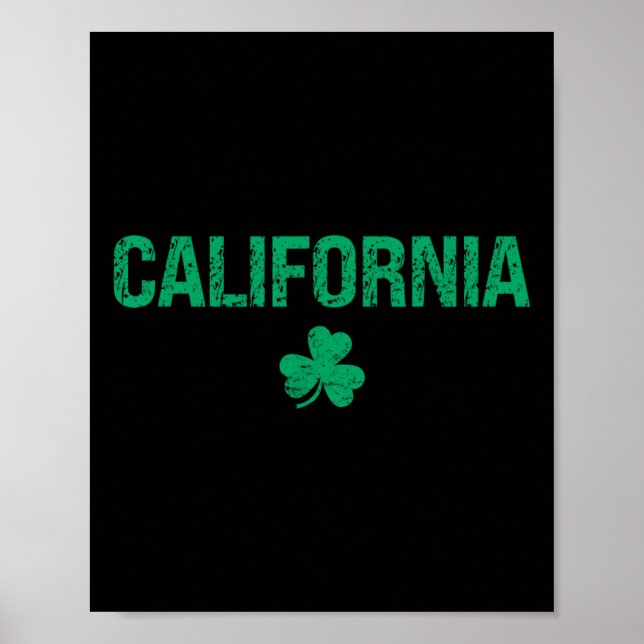 California Irish Shamrock St patrick's day Poster (Framsidan)