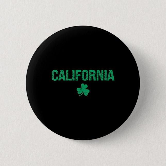 California irländska Shamrock St Patrick's Day  Knapp (Framsida)