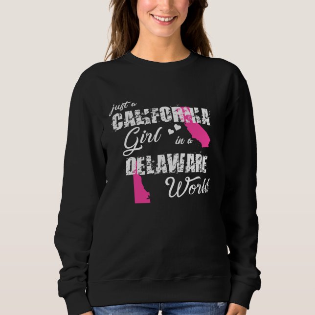 California  Just a California girl in a Delaware T Shirt (Framsida)