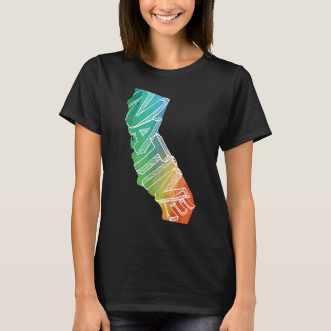 California Kärlek Native Colorful Shirt Tröja (Framsida)