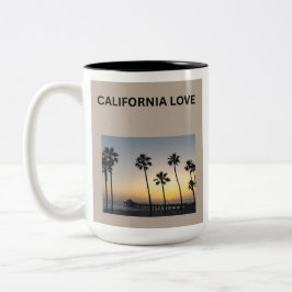 California kärlek ❤️ Två-Tonad mugg