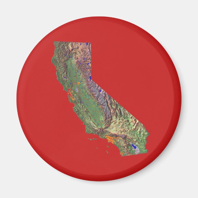 California Karta Magnet (Framsidan)