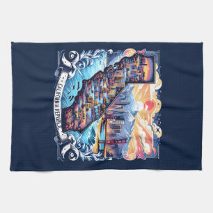 California Karta Vector Art Kökshandduk