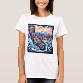 California Karta Vector Art T Shirt