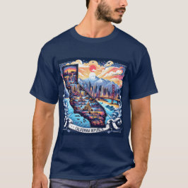 California Karta Vector Art T Shirt