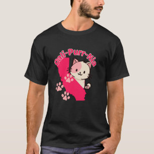 California Kattmamma Kattälskare Mors Dag Söt Katt T Shirt