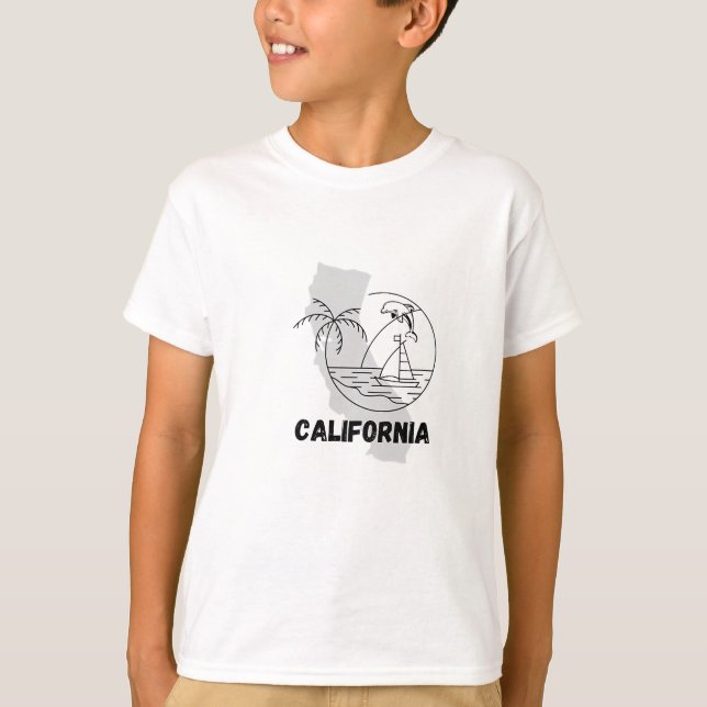 California Kids'Basic T-Shirt (Framsida)