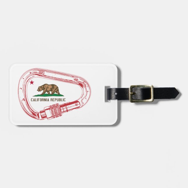 California klätting Carabiner Bagagebricka (Horisontell Framsida)
