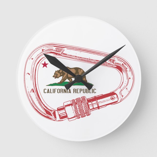 California klätting Carabiner Rund Klocka (Framsida)