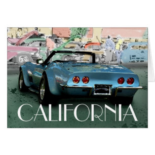 CALIFORNIA-kryssare Hälsningskort