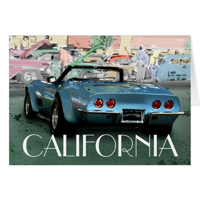 CALIFORNIA-kryssare Hälsningskort (Framsidan Horizontal)