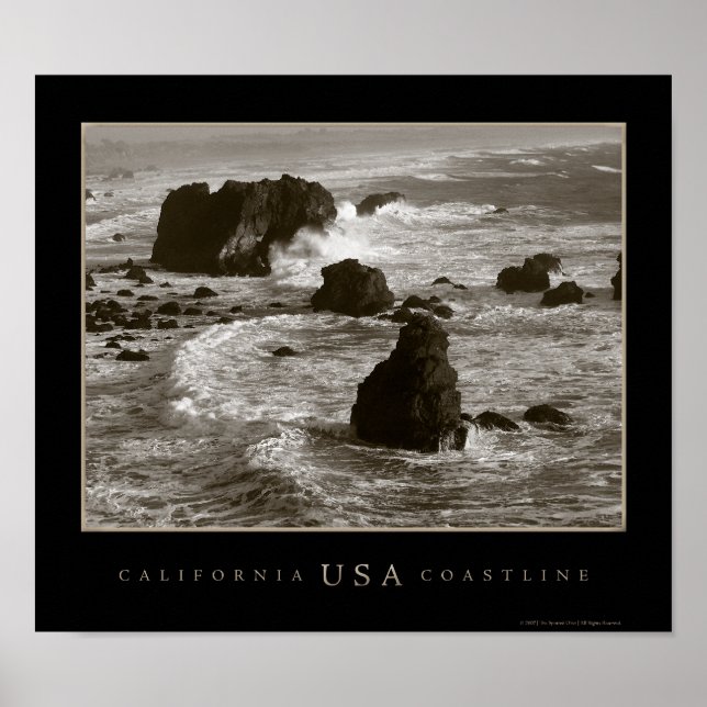 California Kusten Photograph Poster (Framsidan)