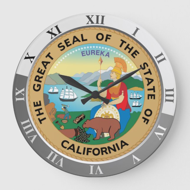 California Large Clock Stor Klocka (Framsida)