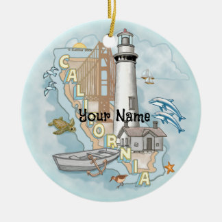 California Lighthouse Julgransprydnad Keramik