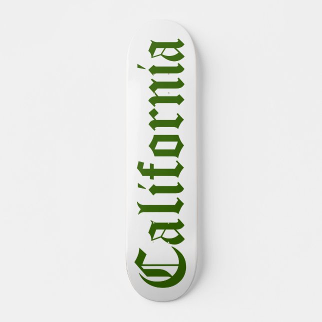 California Longboard Old School Skateboard Bräda 18 Cm (Framsida)