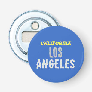 California Los Angeles City USA Retro Vintage Blue Flasköppnare
