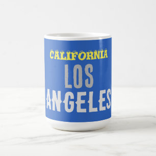 California Los Angeles City USA Retro Vintage Blue Kaffemugg