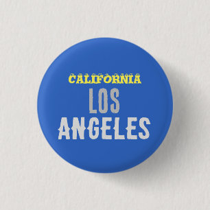 California Los Angeles City USA Retro Vintage Blue Knapp