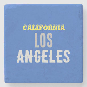 California Los Angeles City USA Retro Vintage Blue Stenunderlägg