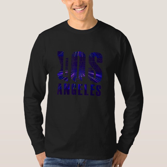 California Los Angeles Font T Shirt (Framsida)