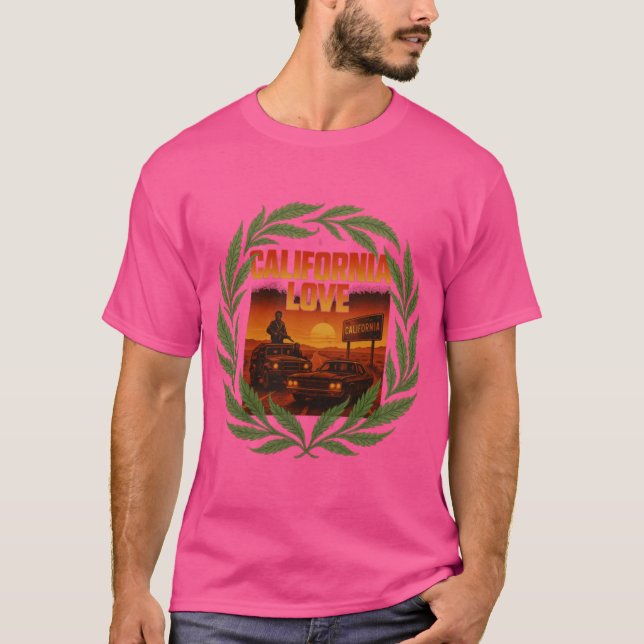 California Love 90s GFunk Mad Max T-shirt (Framsida)