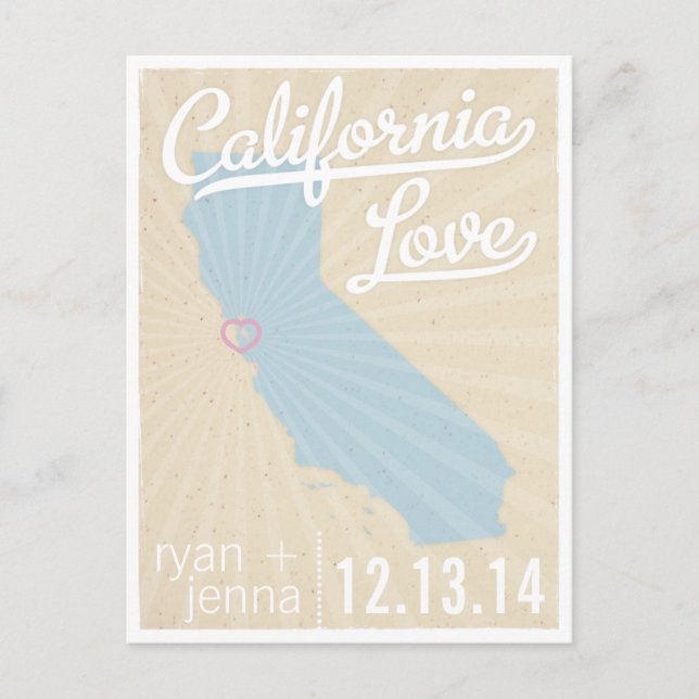 California Love Spara datum vykort (Framsida)