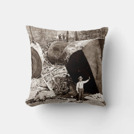 California Lumberjacks Next to Fallen Redwood 1910 Kudde