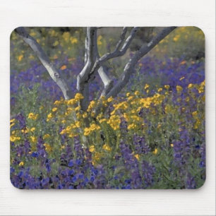 California Lupine & Poppies Vattenfärg Musmatta