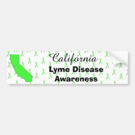 California Lyme Disease Awareness Bumper Sticker Bildekal