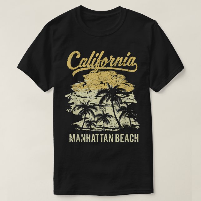 California Manhattan Beach T Shirt (Design framsida)