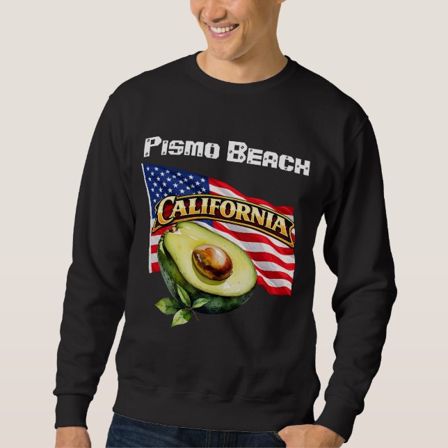 California Mäns Mörka Tröja Lång Ärmad Tröja (Framsida)