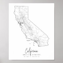 California Minimal Street Karta