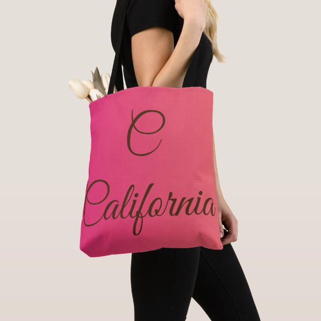 California-monogram Tygkasse (Närbild)