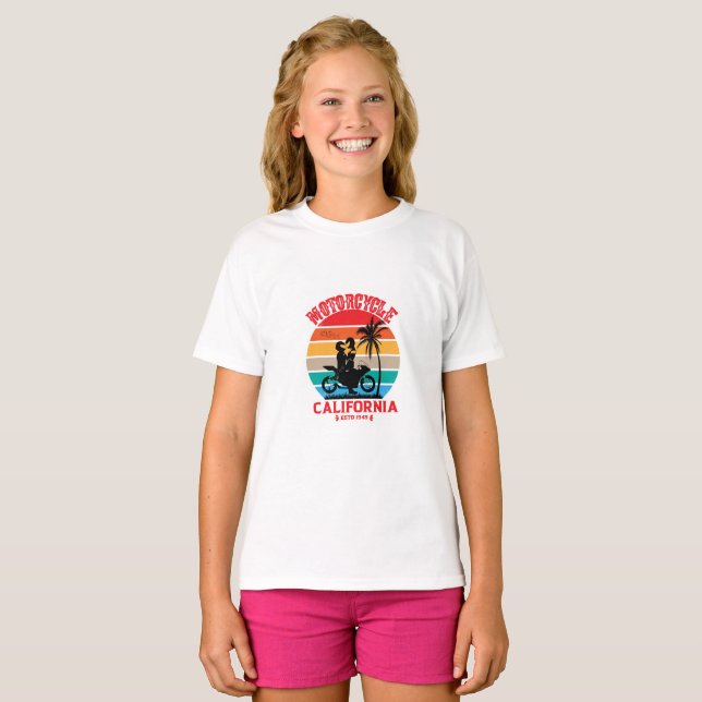 California Motorcykelpar T-Shirt (Hel framsida)