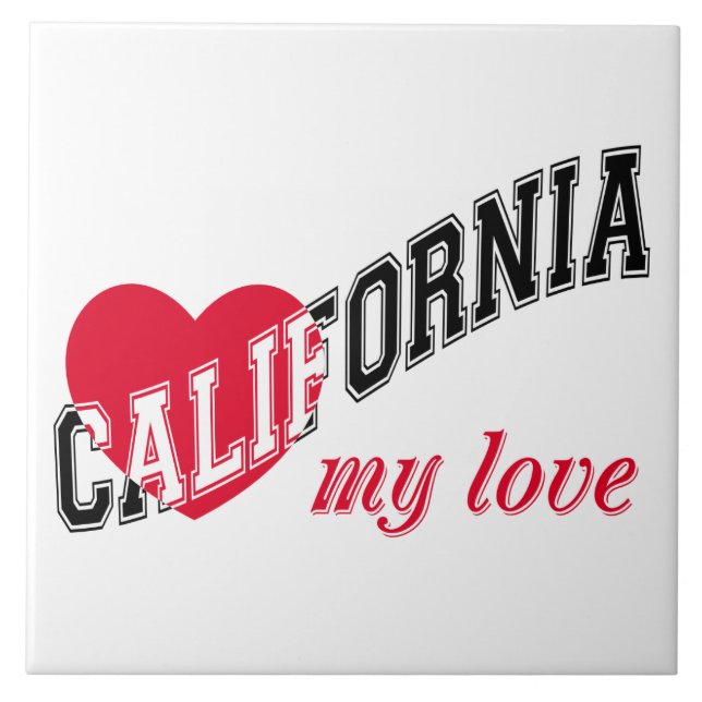 California my kärlek kakelplatta (Framsidan)