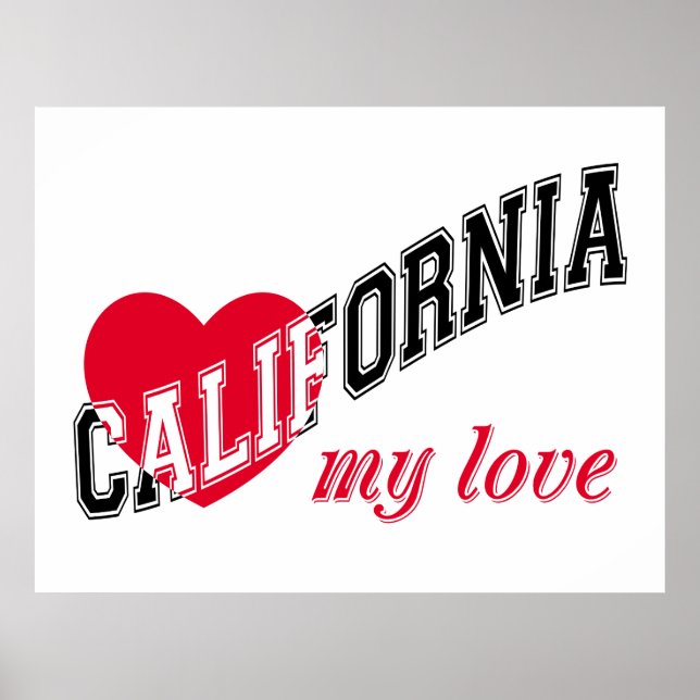 California my kärlek poster (Framsidan)