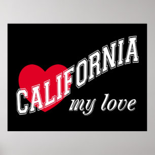 California my kärlek poster