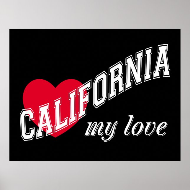 California my kärlek poster (Framsidan)
