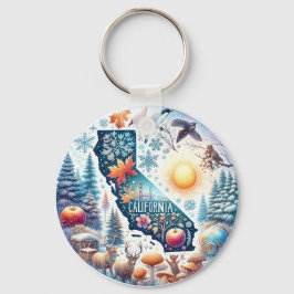 California Nature Winter Nyckelring