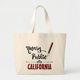 California Notary Public Bläck Pen Jumbo Tygkasse