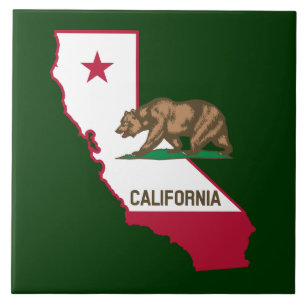 California Outline och Silhouette Kakelplatta