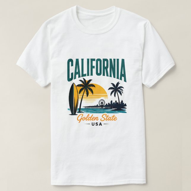 California Pacific Coast-resa T Shirt (Design framsida)